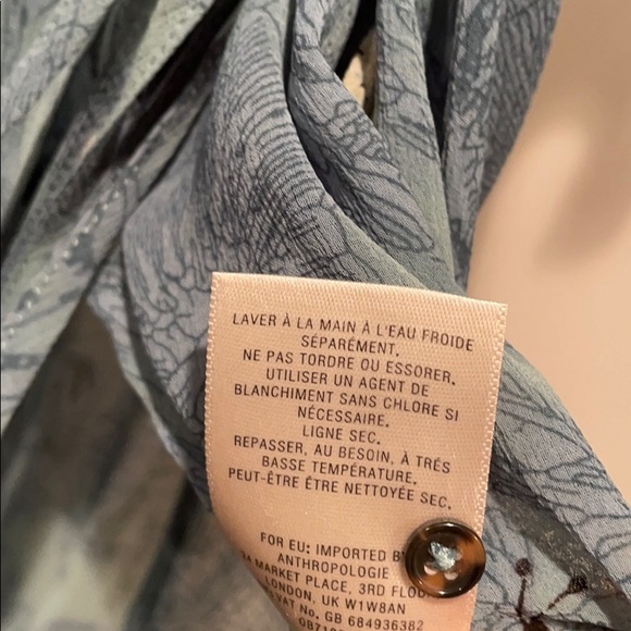 Anthro Wrap Tunic Dress- Pretty Butterfly Design - Picture 11 of 11